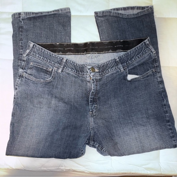 Riders by Lee Blue Straight Leg Jeans, 22W P - Picture 1 of 3
